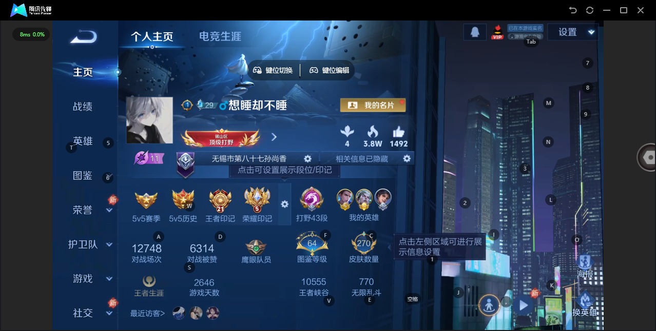 WZQM4100118王者荣耀账号详情图5