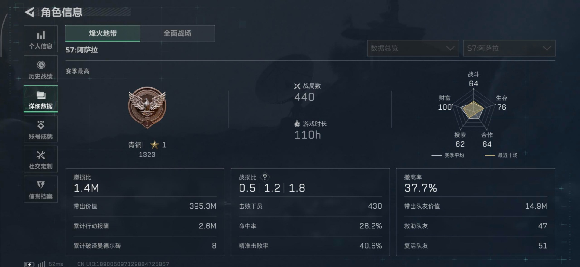 SJZCMW427751三角洲行动账号详情图6