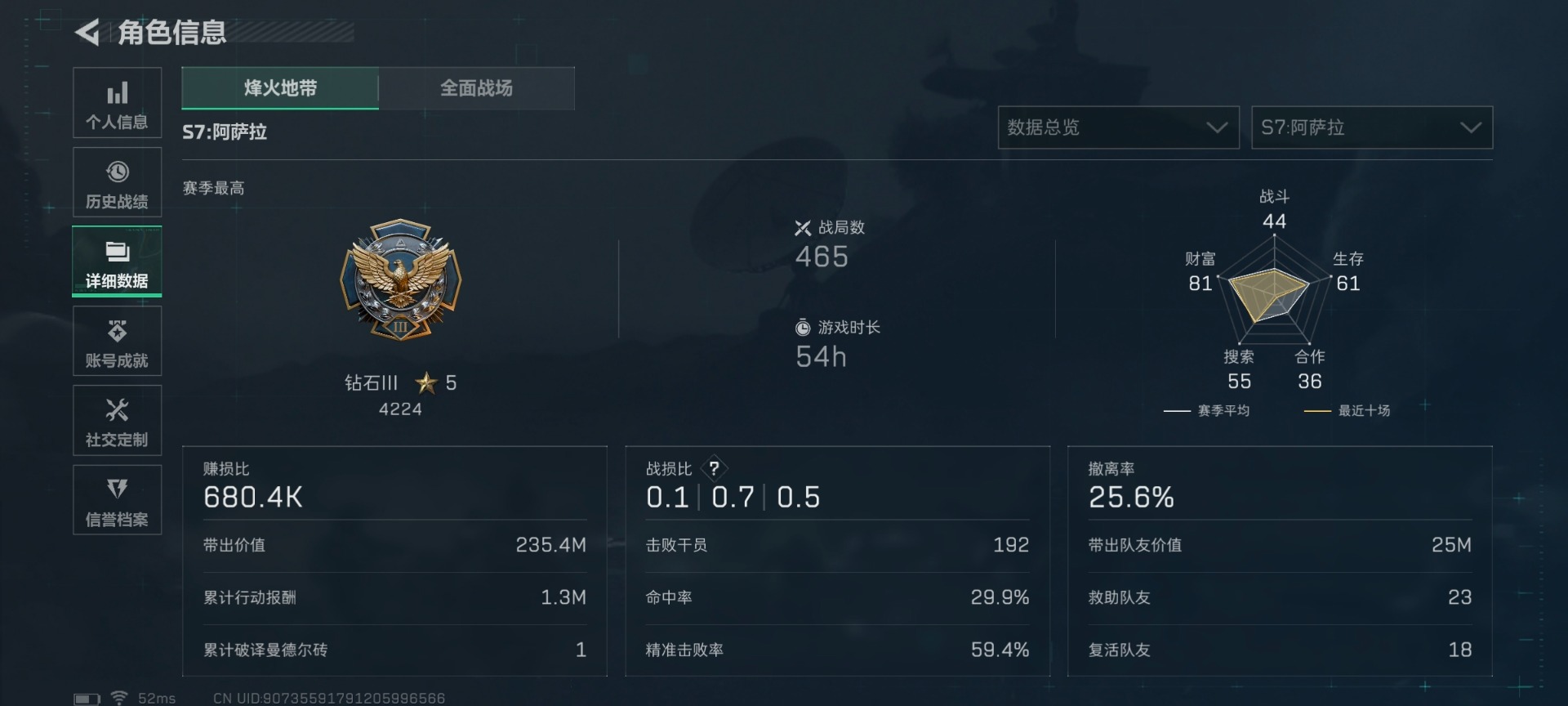 SJZQM427320三角洲行动账号详情图10 SJZQM427320三角洲行动账号详情图10