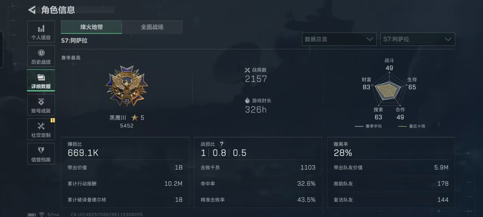 SJZQM427335三角洲行动账号详情图24