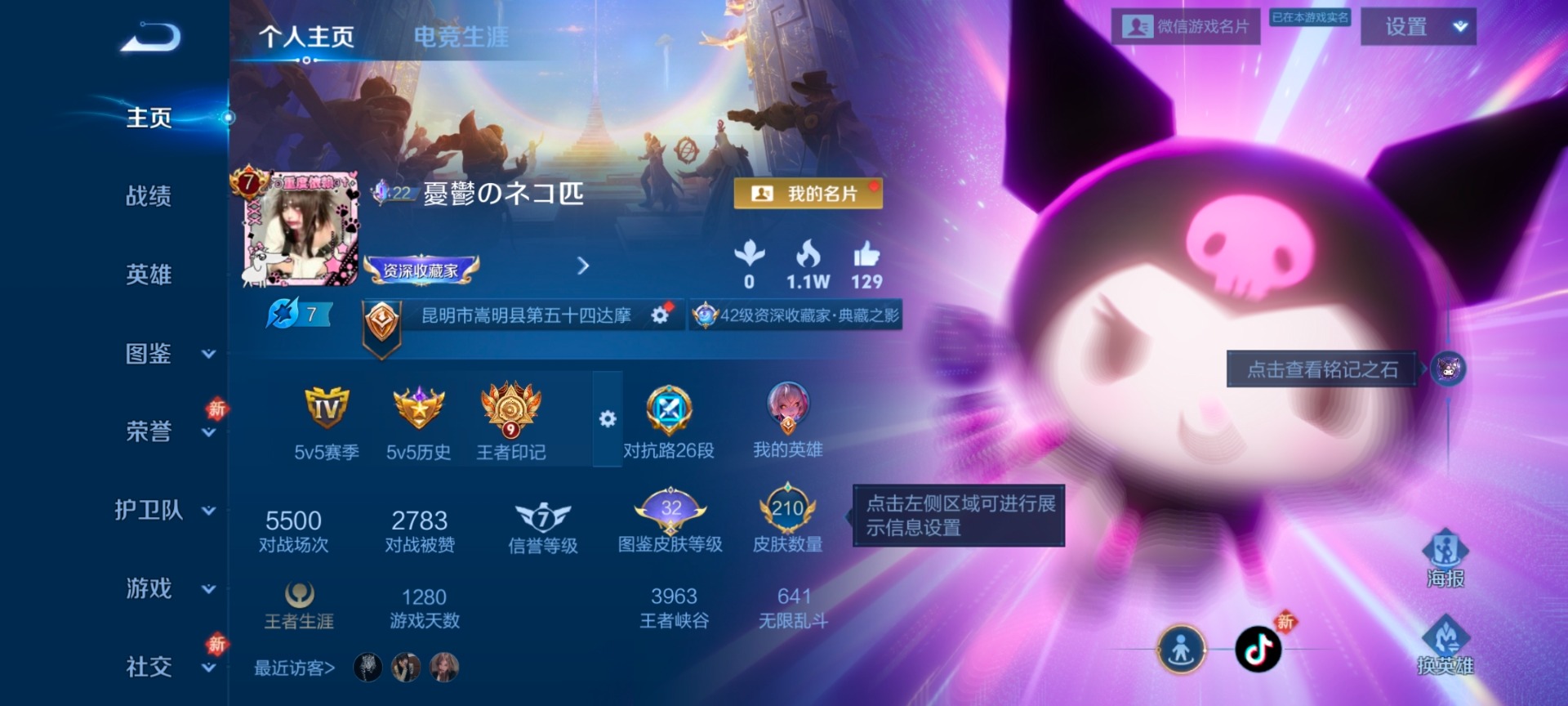 WZQM4101713王者荣耀账号详情图3