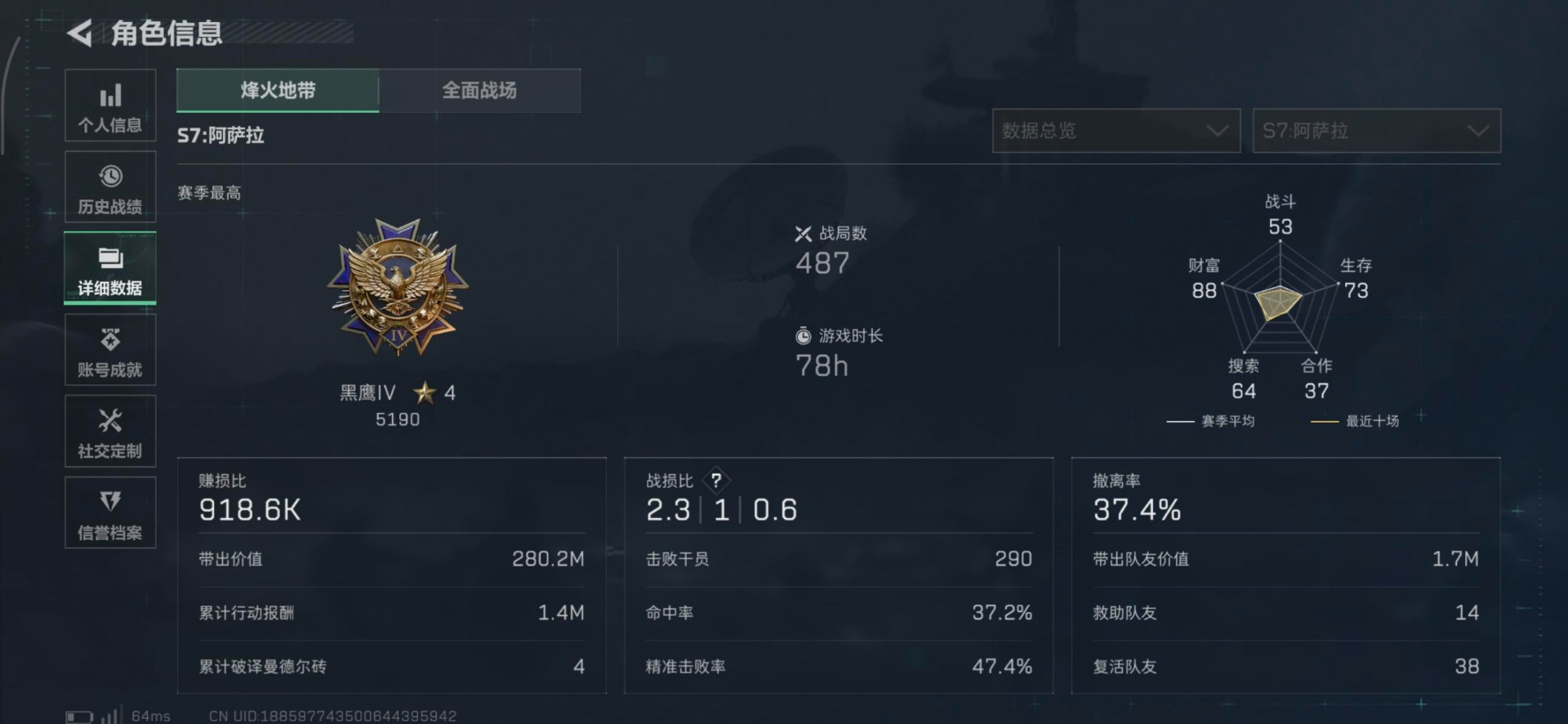 SJZQM428946三角洲行动账号详情图24