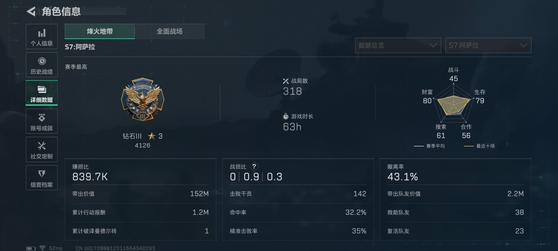 SJZQM429148三角洲行动账号详情图30