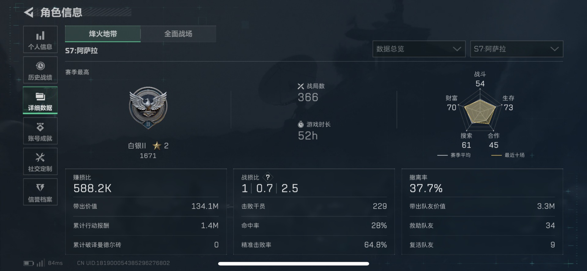 SJZQM429176三角洲行动账号详情图5