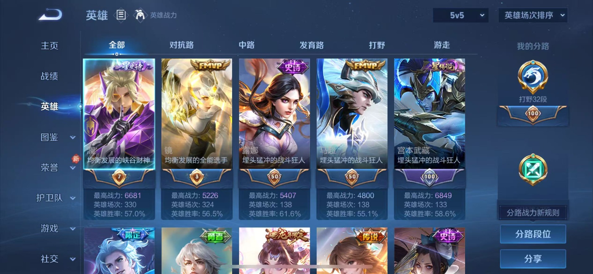 WZCMW4105205王者荣耀账号详情图4