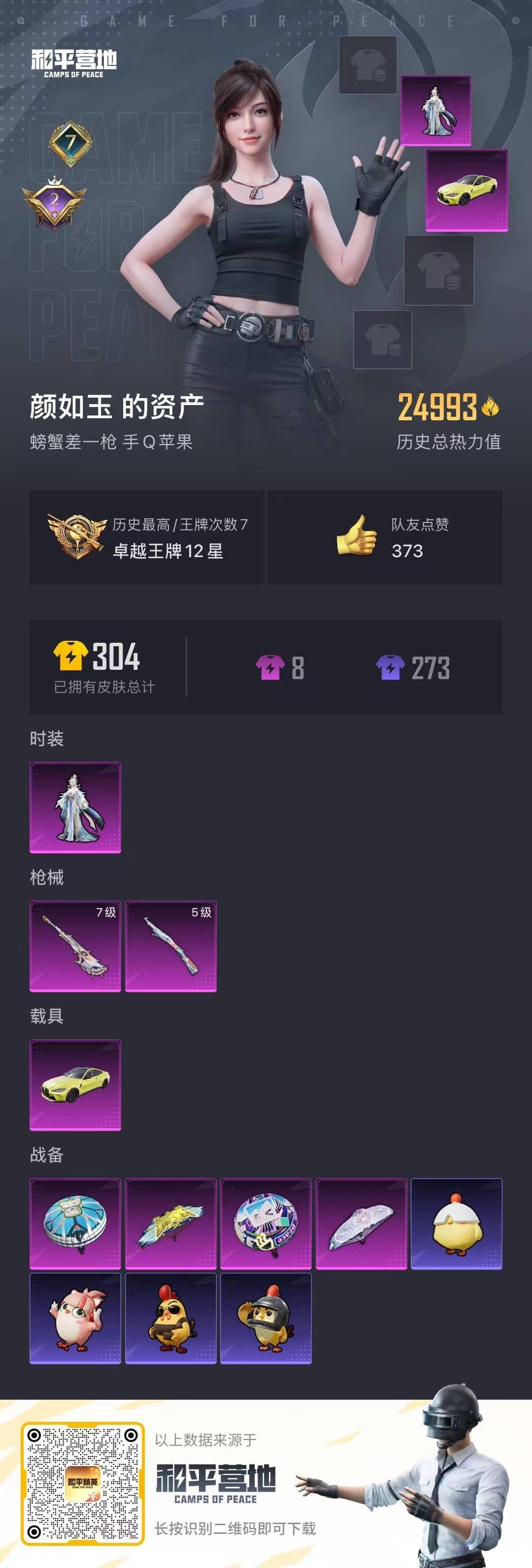 HPQM454636和平精英账号详情图13