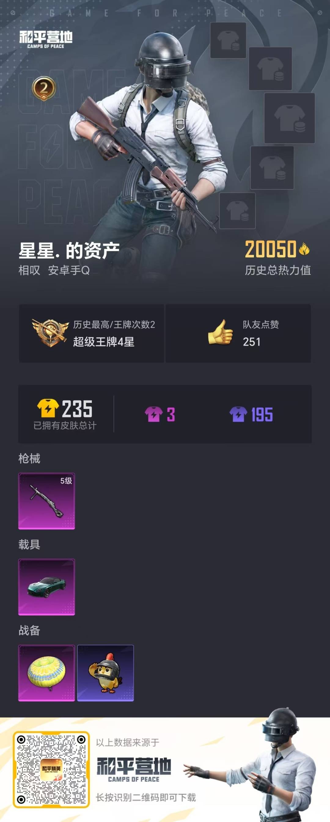 HPCMW456966和平精英账号详情图6