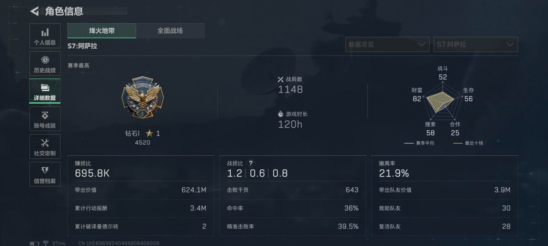 SJZCMW431557三角洲行动账号详情图21