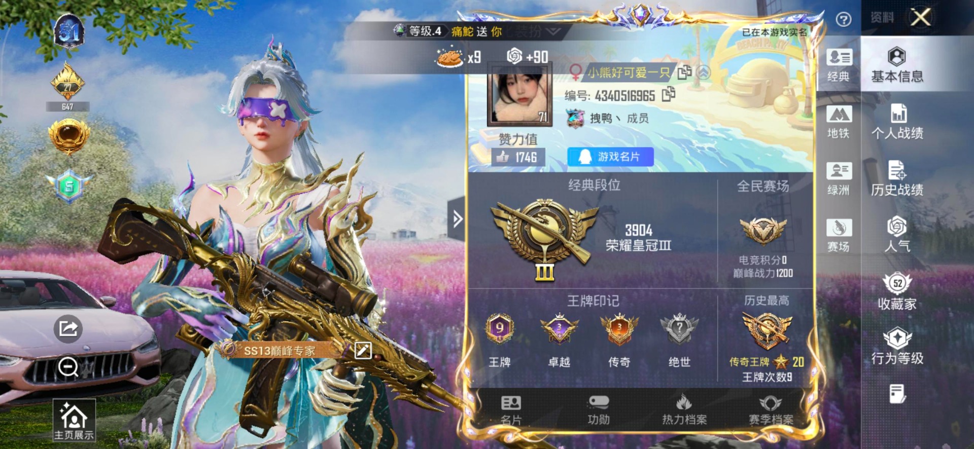 和平精英账号安卓QQ2载具-113套装-130枪皮-[]2粉装 5特效枪 2载具 9印记 可二次 可修改实名 
【热门装