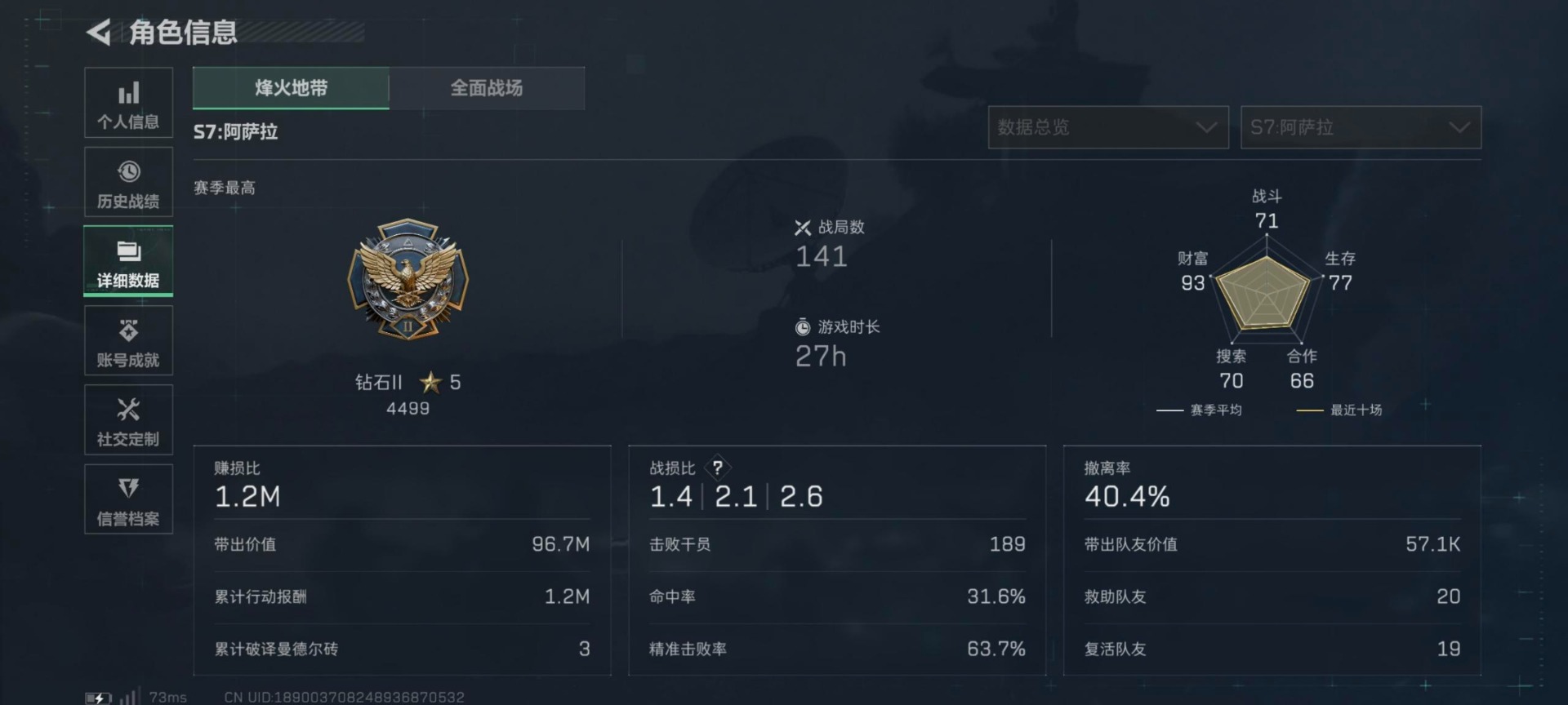 SJZQM431562三角洲行动账号详情图10