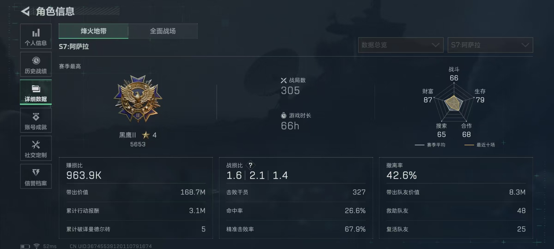 SJZQM431614三角洲行动账号详情图6 SJZQM431614三角洲行动账号详情图6