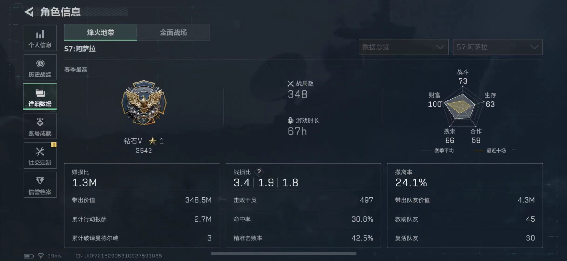 SJZQM431642三角洲行动账号详情图6