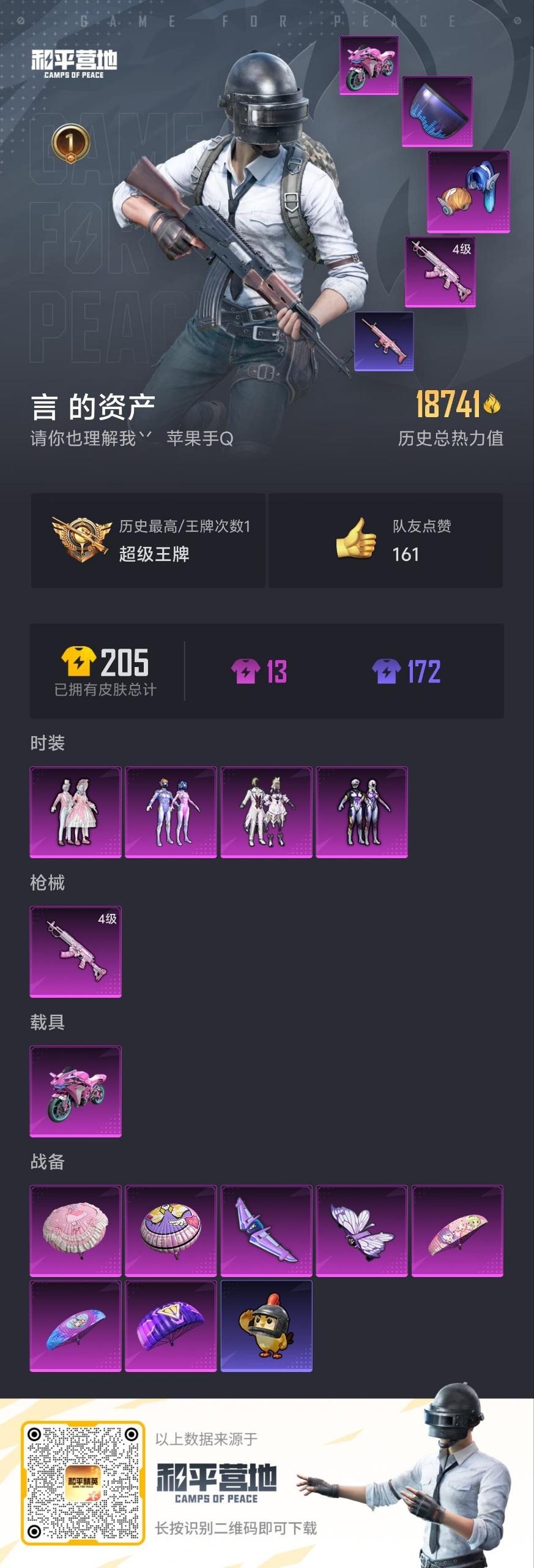 HPQM464777和平精英账号详情图6