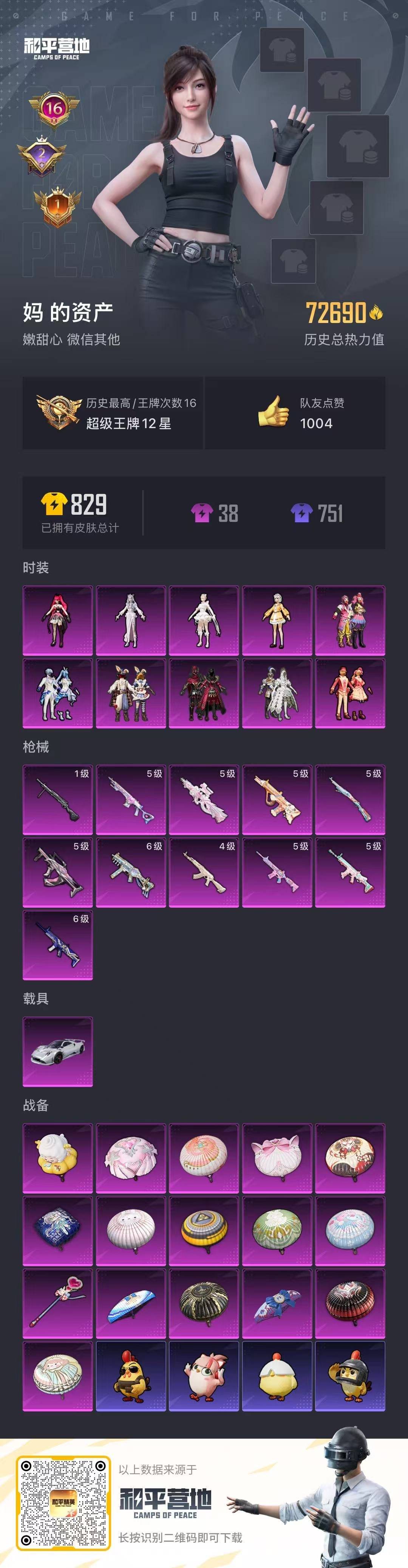 HPCMW466345和平精英账号详情图5