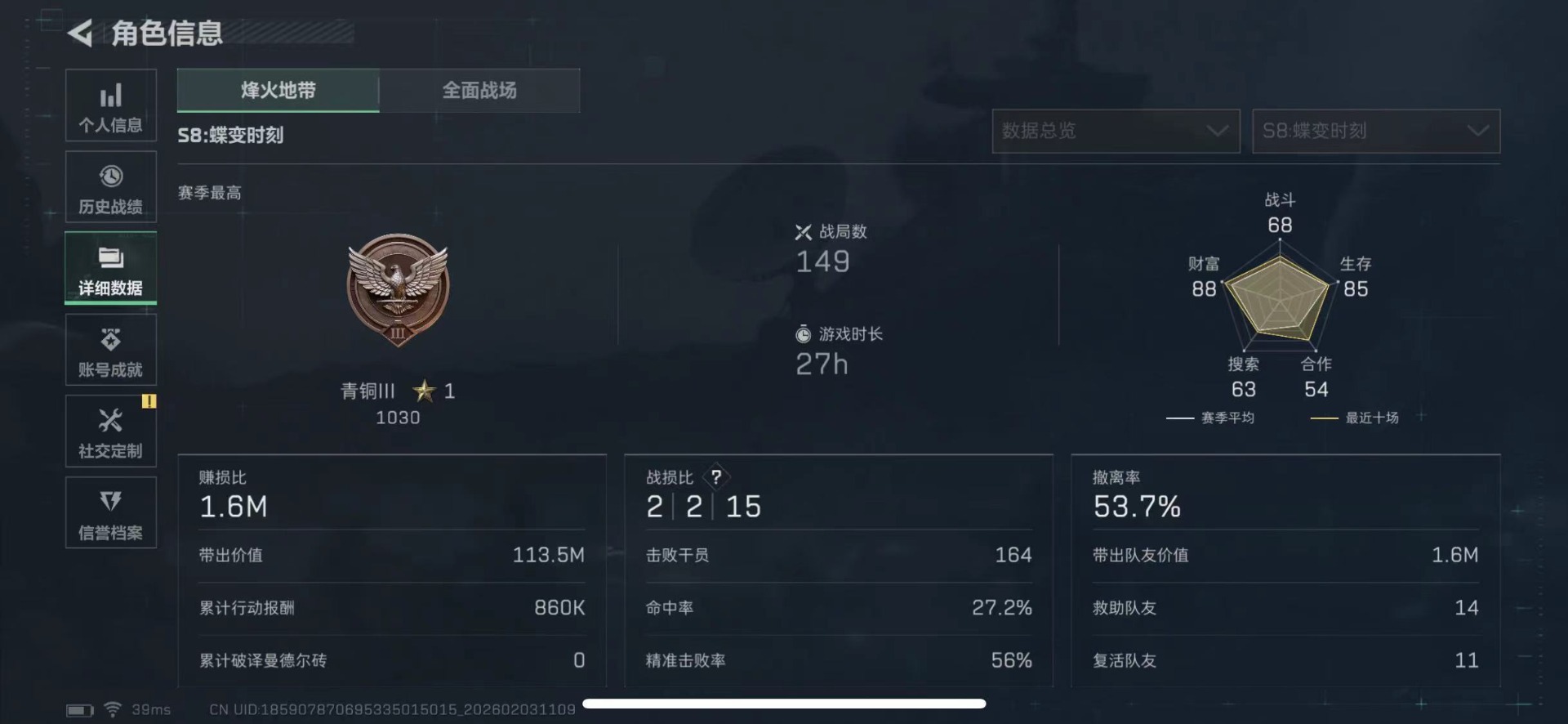 SJZCMW435975三角洲行动账号详情图4