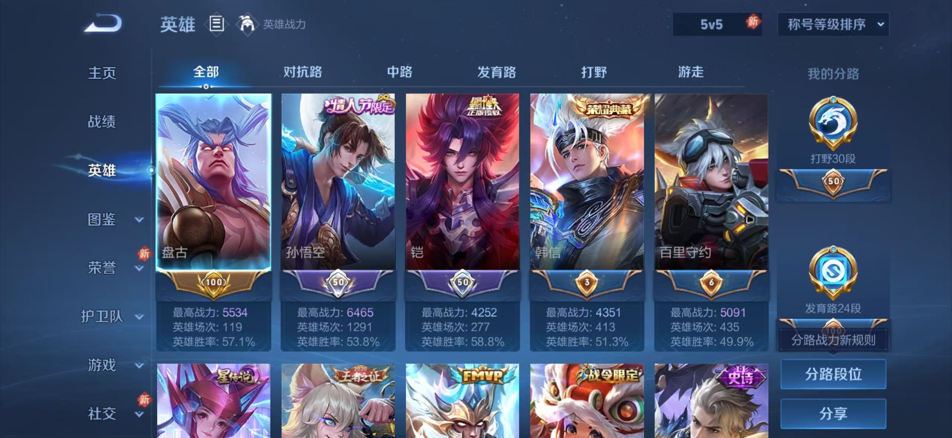 WZCMW4129577王者荣耀账号详情图5