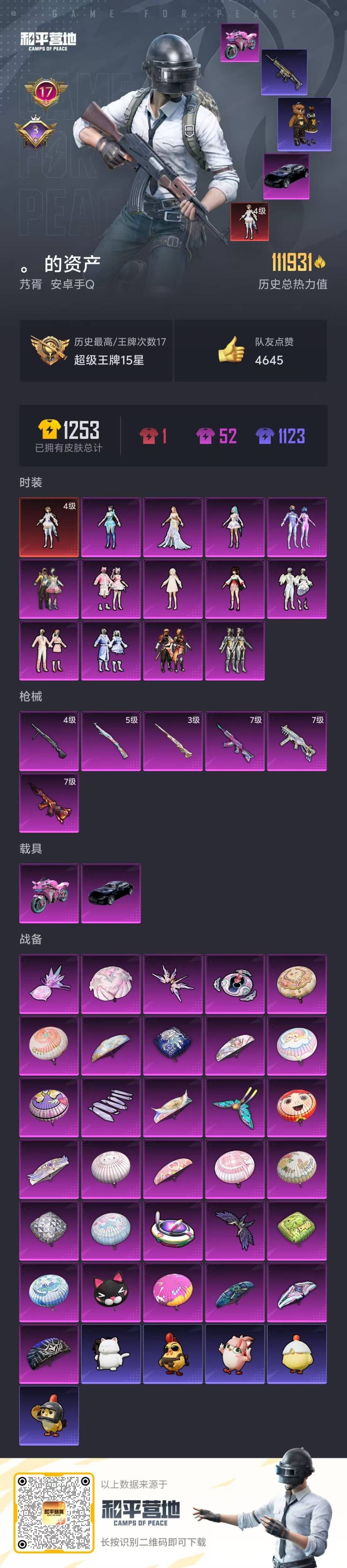 HPQM468864和平精英账号详情图5