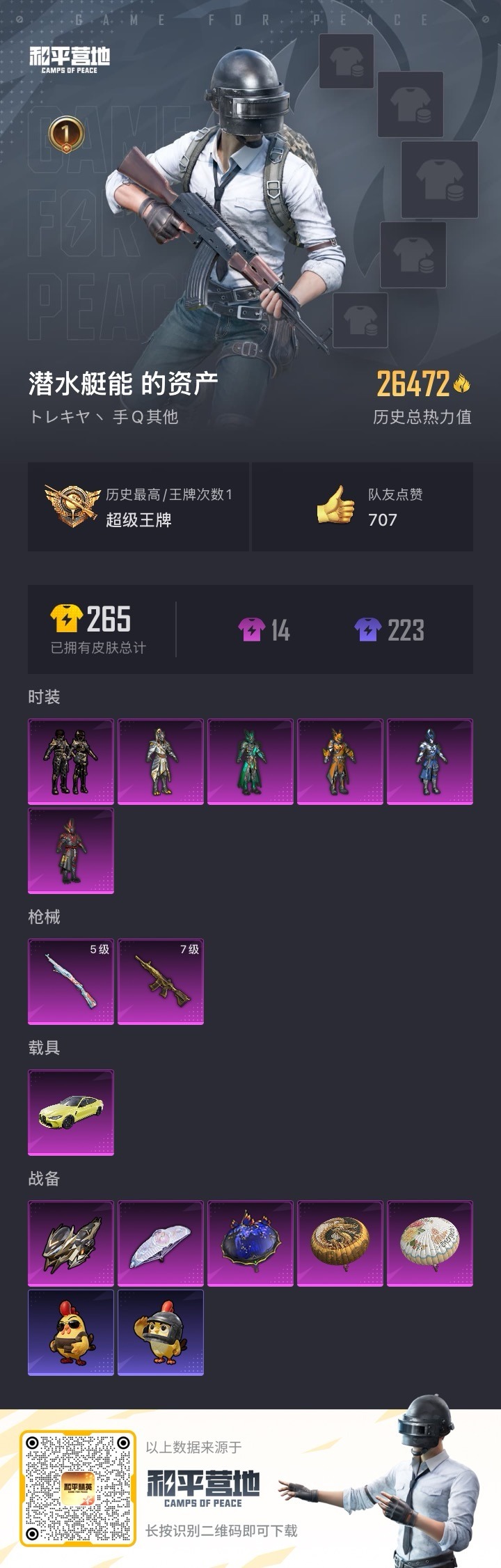 HPCMW470335和平精英账号详情图3