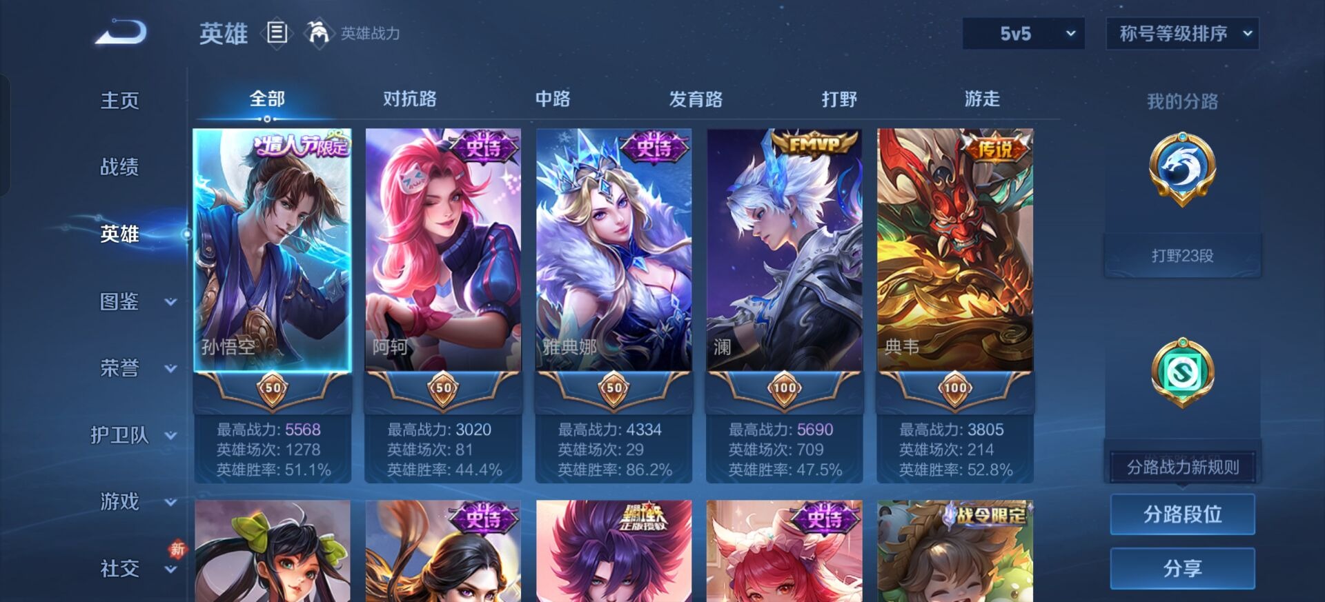 WZQM4127733王者荣耀账号详情图6