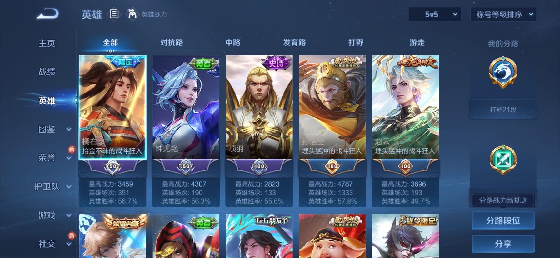 WZQM4131526王者荣耀账号详情图5