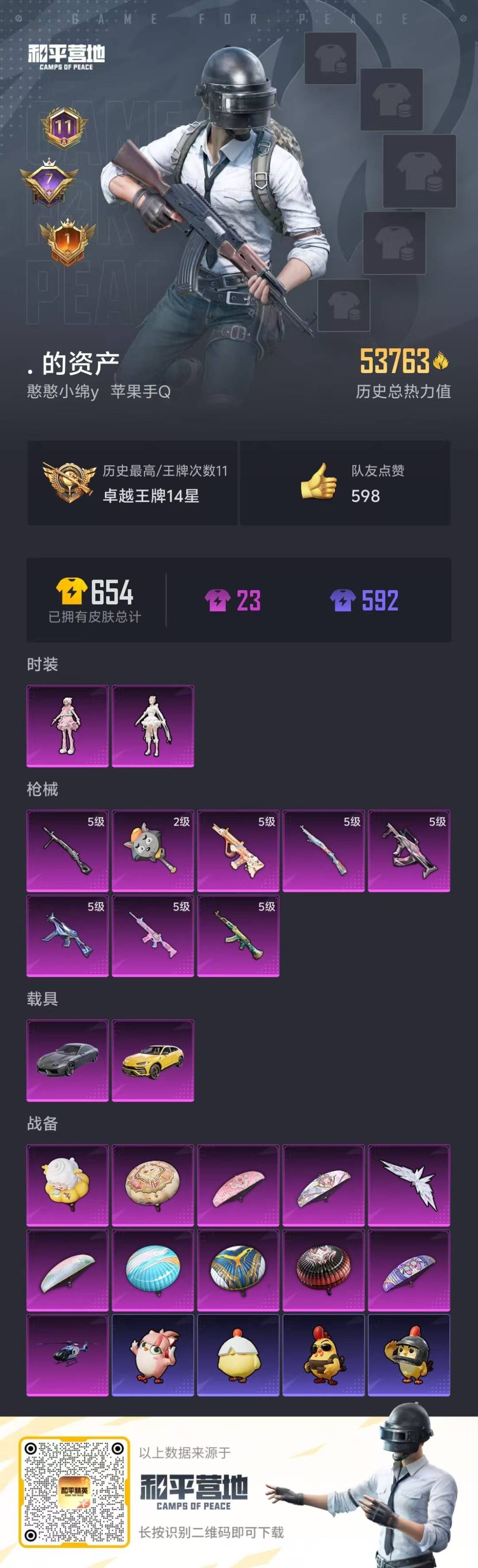 HPQM470492和平精英账号详情图7