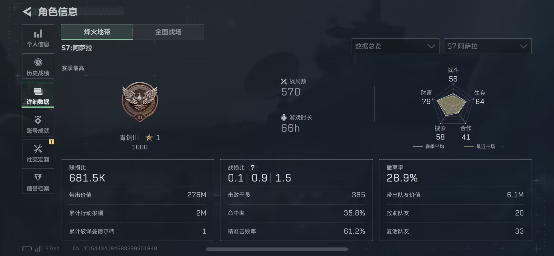 SJZQM437609三角洲行动账号详情图9