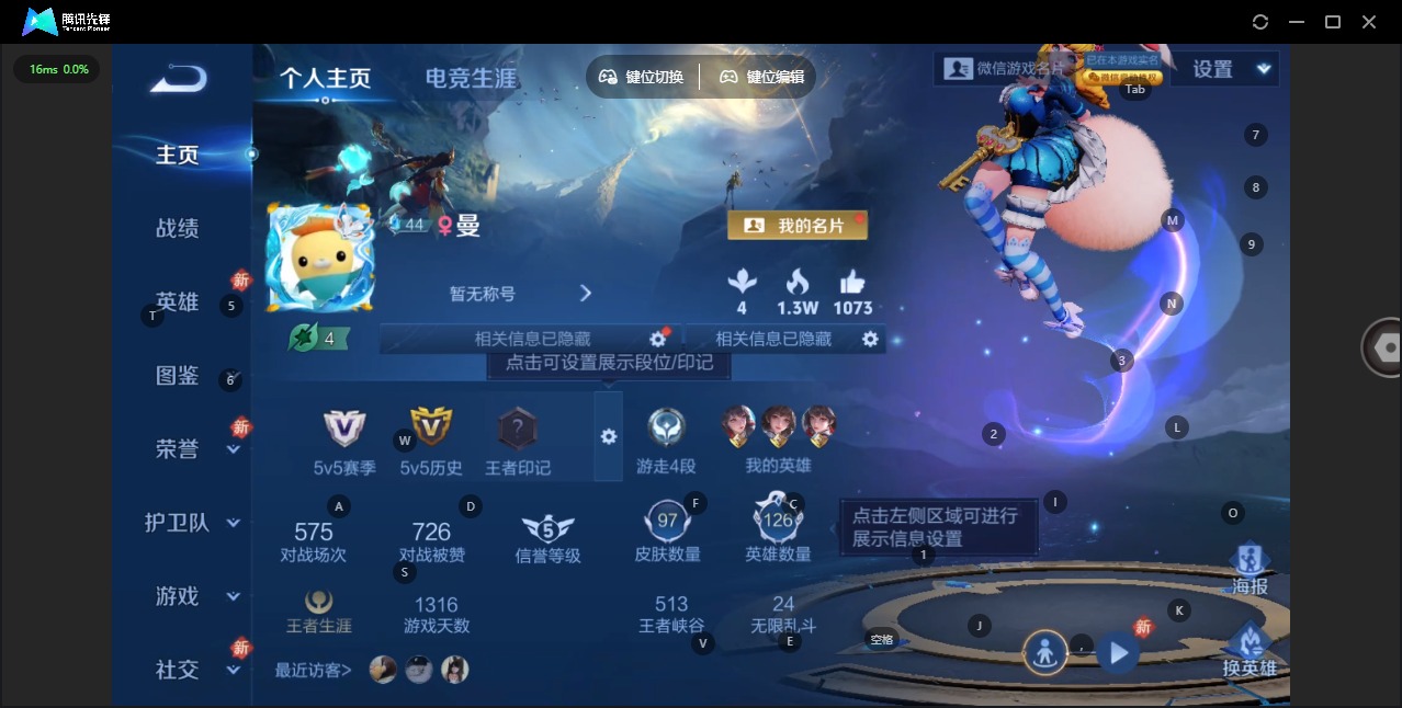 WZQM4135385王者荣耀账号详情图3