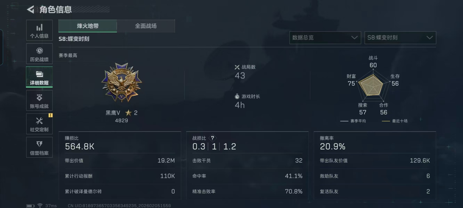 SJZCMW438449三角洲行动账号详情图17