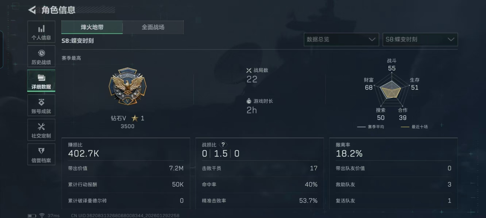 SJZCMW438949三角洲行动账号详情图21