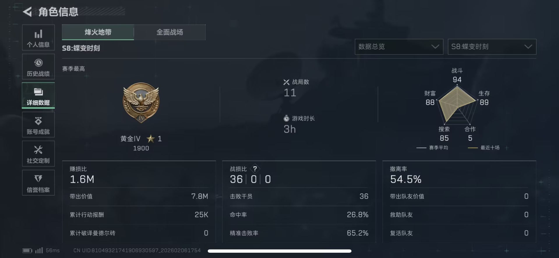 SJZQM439395三角洲行动账号详情图6