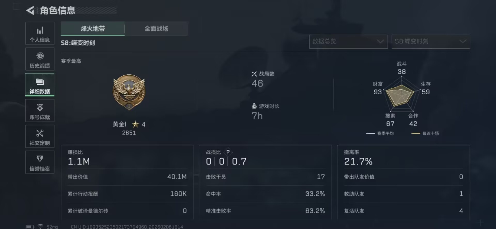 SJZQM439350三角洲行动账号详情图16