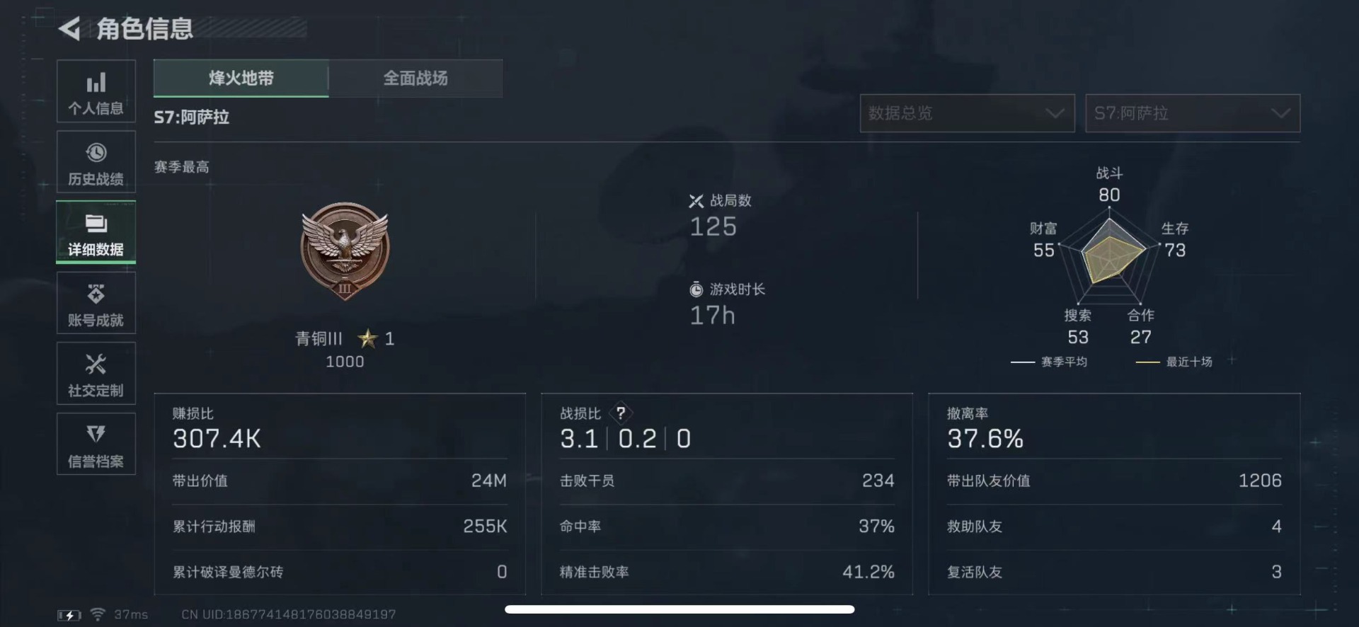 SJZCMW439552三角洲行动账号详情图4