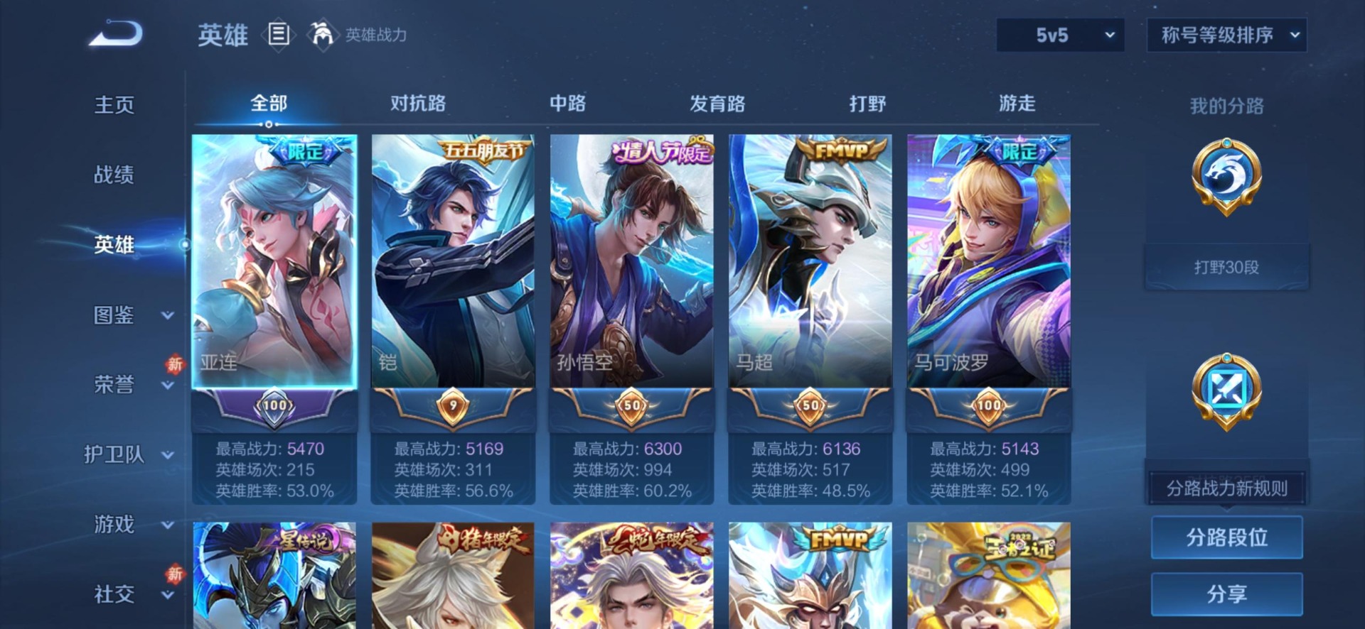 WZCMW4150796王者荣耀账号详情图6