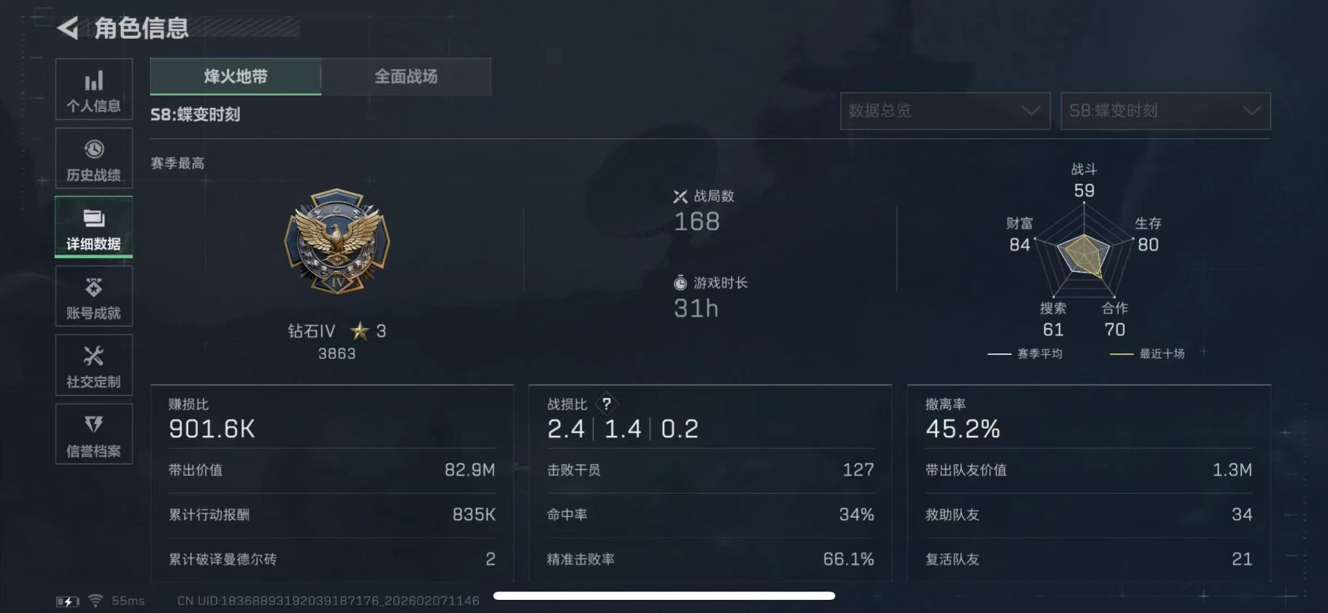 SJZQM440199三角洲行动账号详情图6