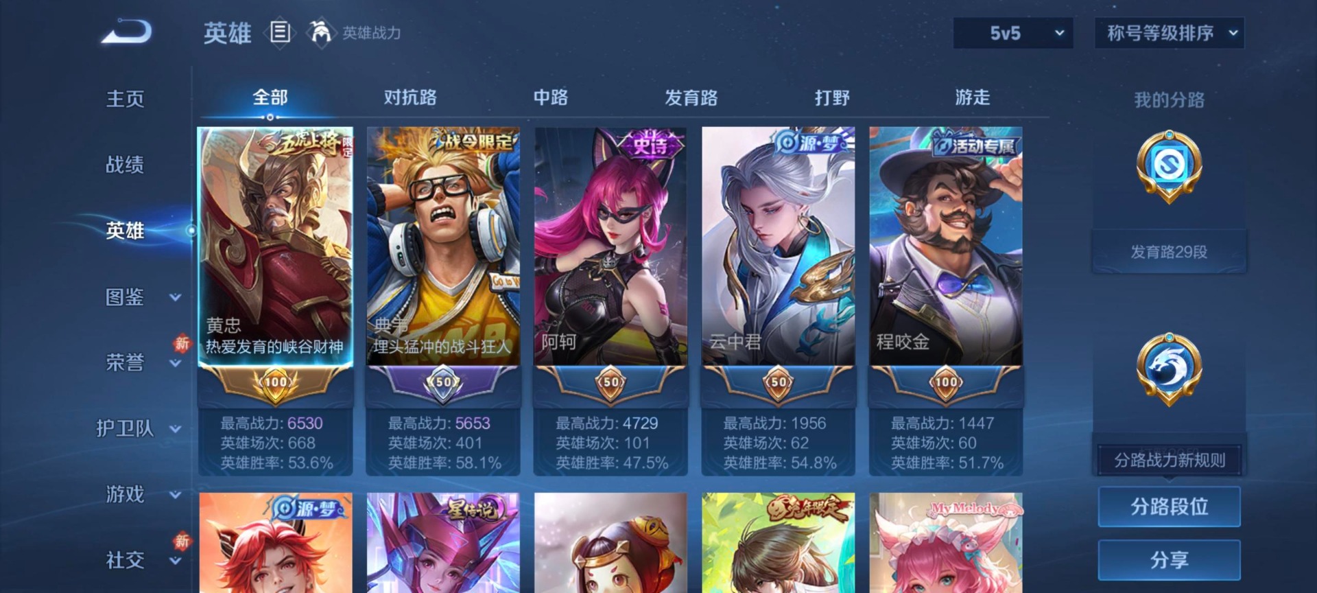 WZCMW4185635王者荣耀账号详情图5