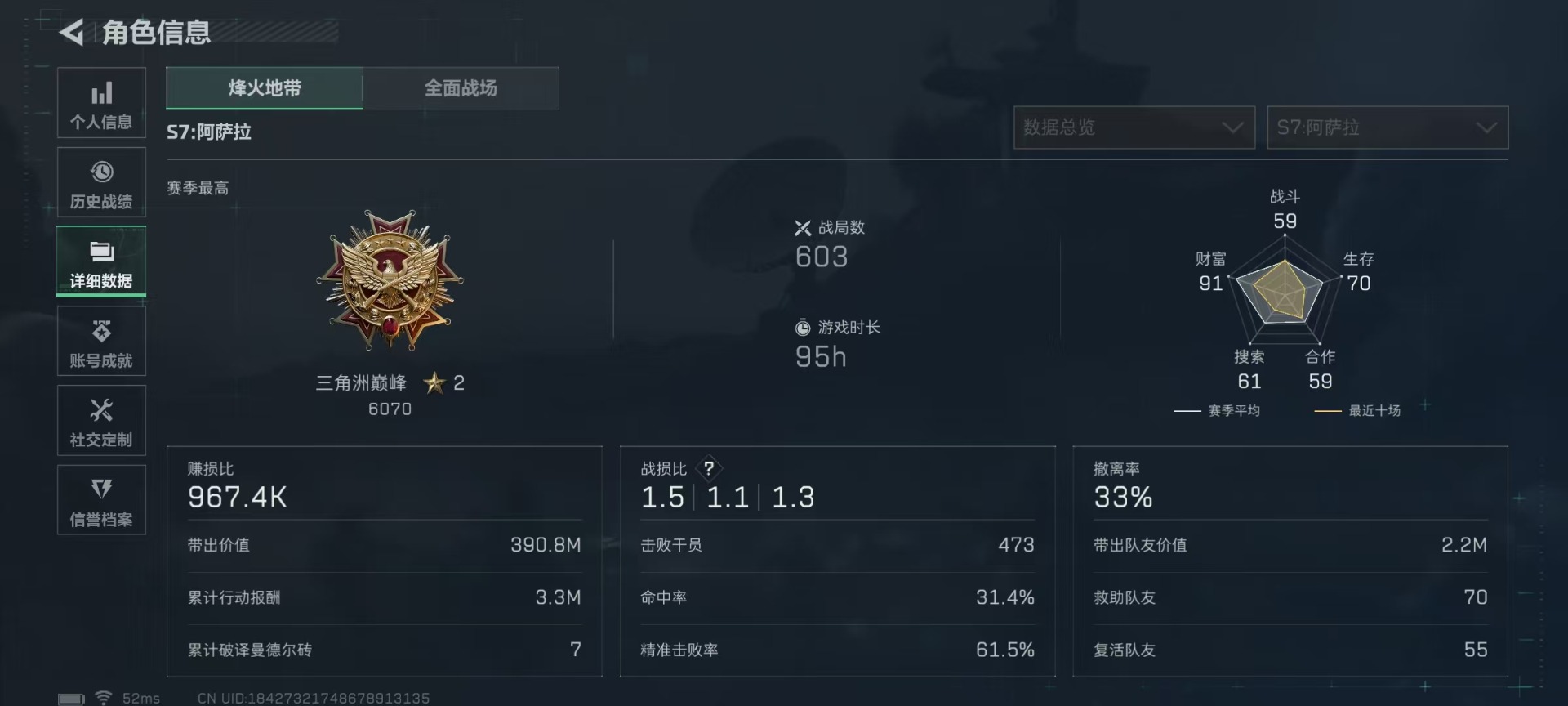 SJZCMW440719三角洲行动账号详情图4