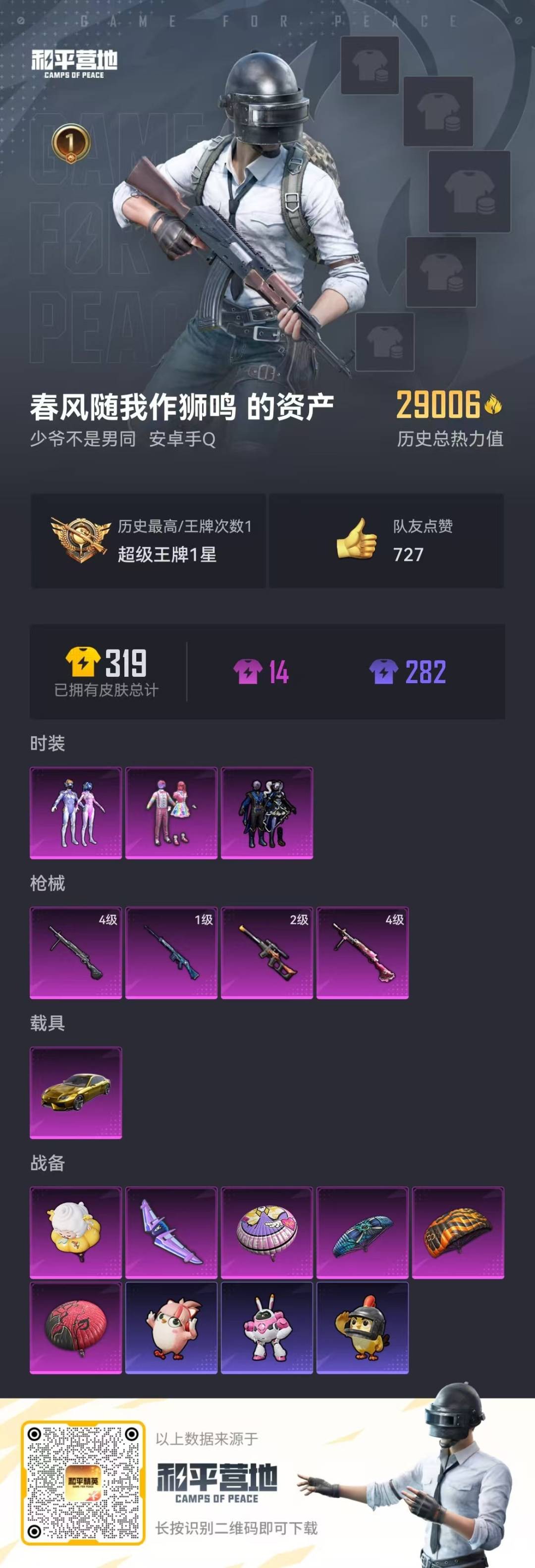 HPCMW4111581和平精英账号详情图13 HPCMW4111581和平精英账号详情图13