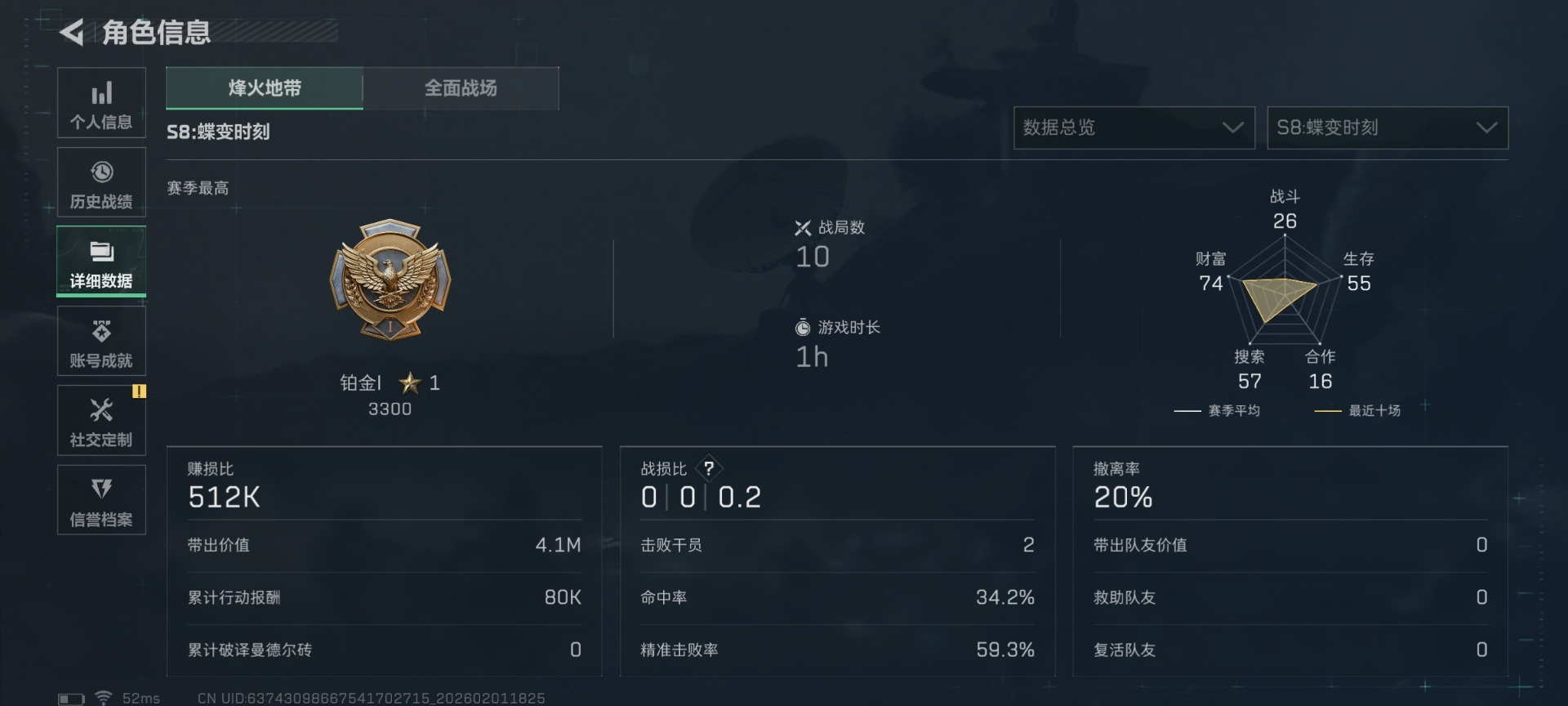 SJZCMW441821三角洲行动账号详情图4