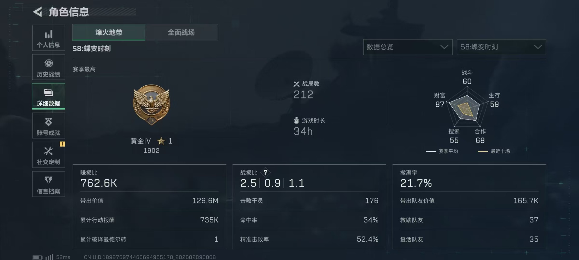 SJZCMW441900三角洲行动账号详情图4