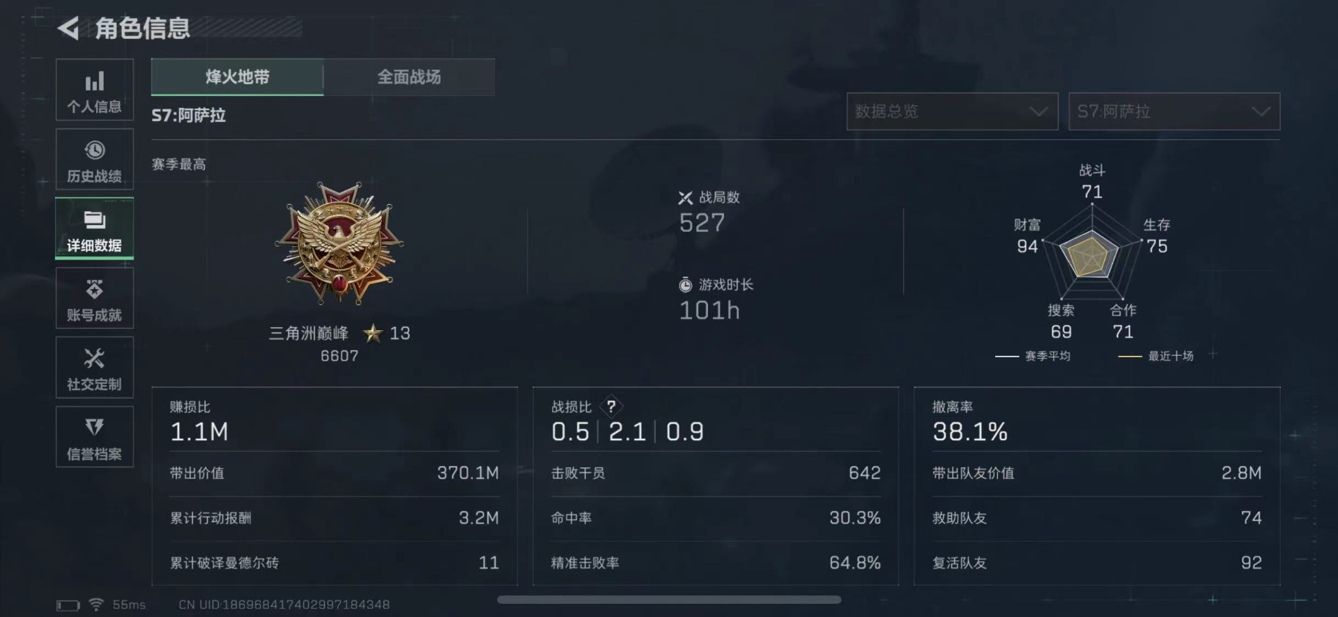 SJZCMW442193三角洲行动账号详情图4