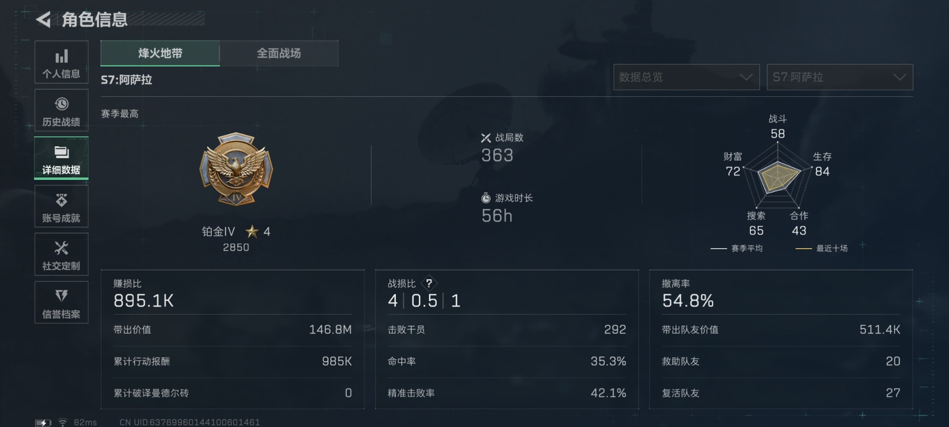 SJZCMW443750三角洲行动账号详情图4