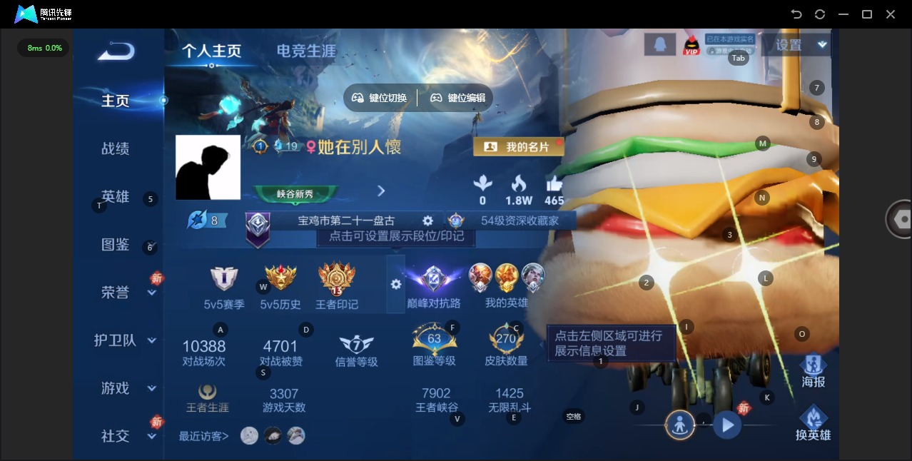 WZQM4164562王者荣耀账号详情图3