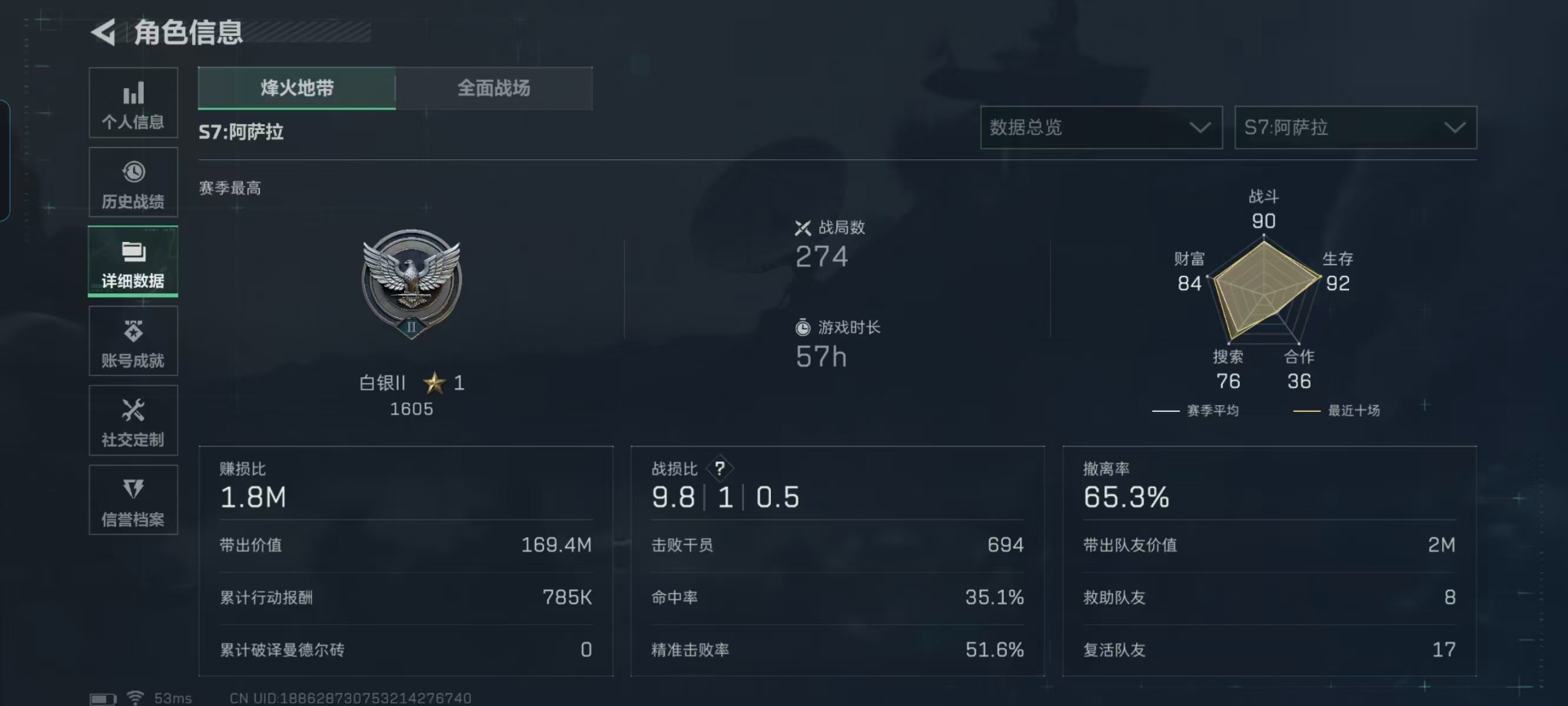 SJZCMW458234三角洲行动账号详情图4