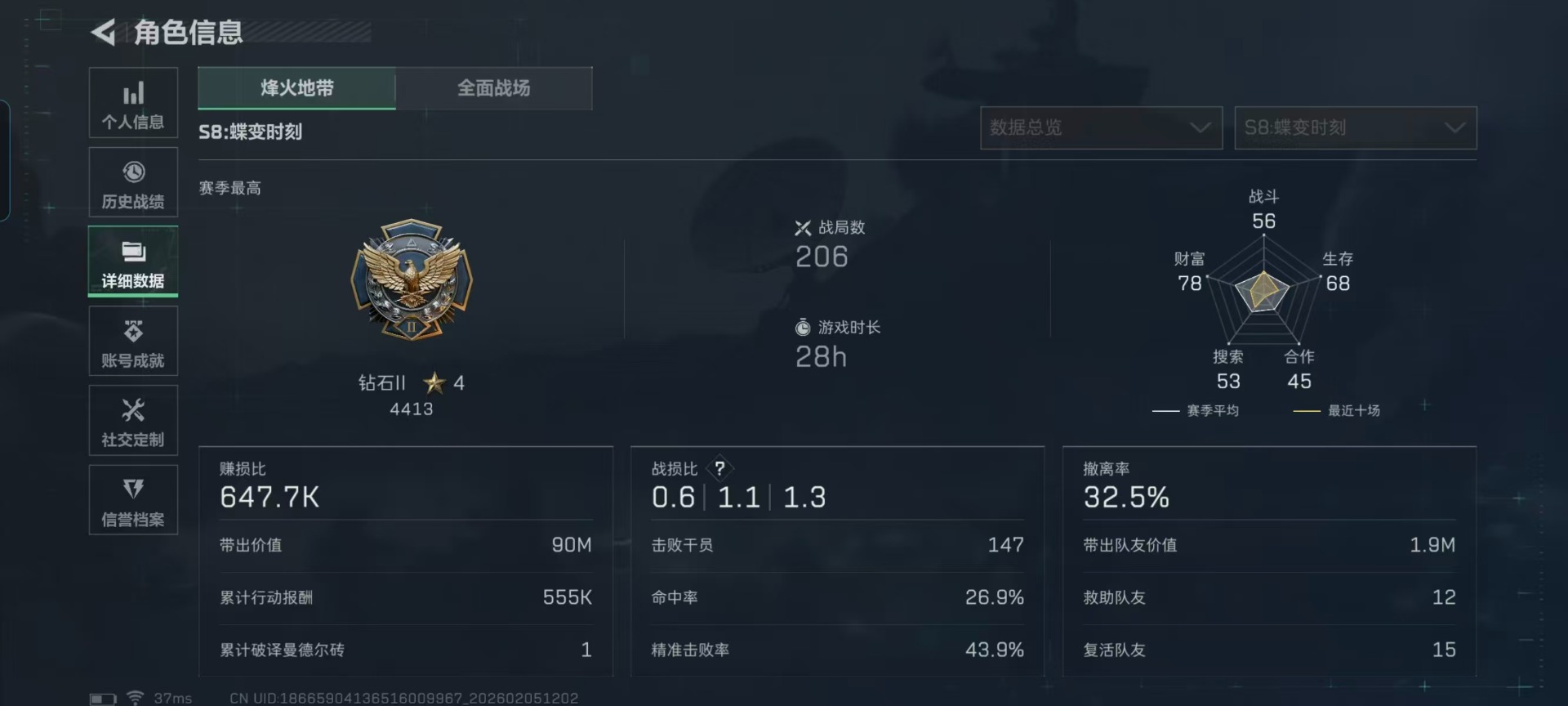 SJZQM456918三角洲行动账号详情图21