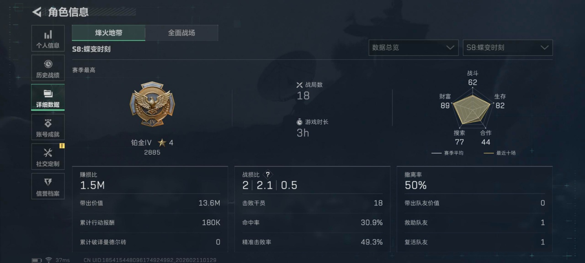 SJZCMW458217三角洲行动账号详情图13