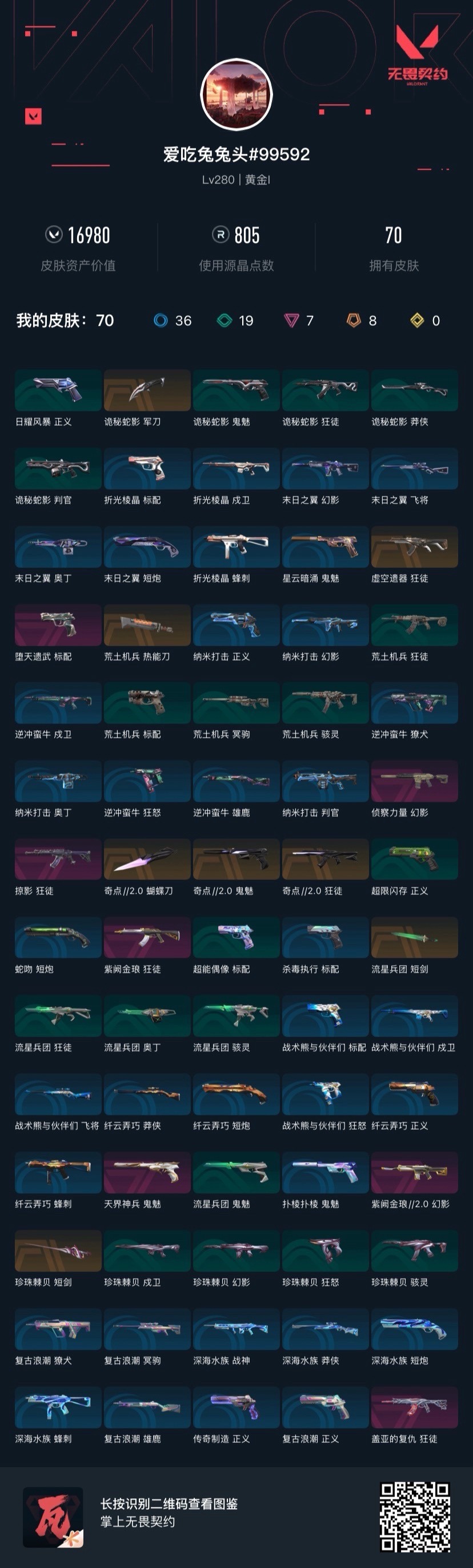 WWQQM414301无畏契约账号详情图8