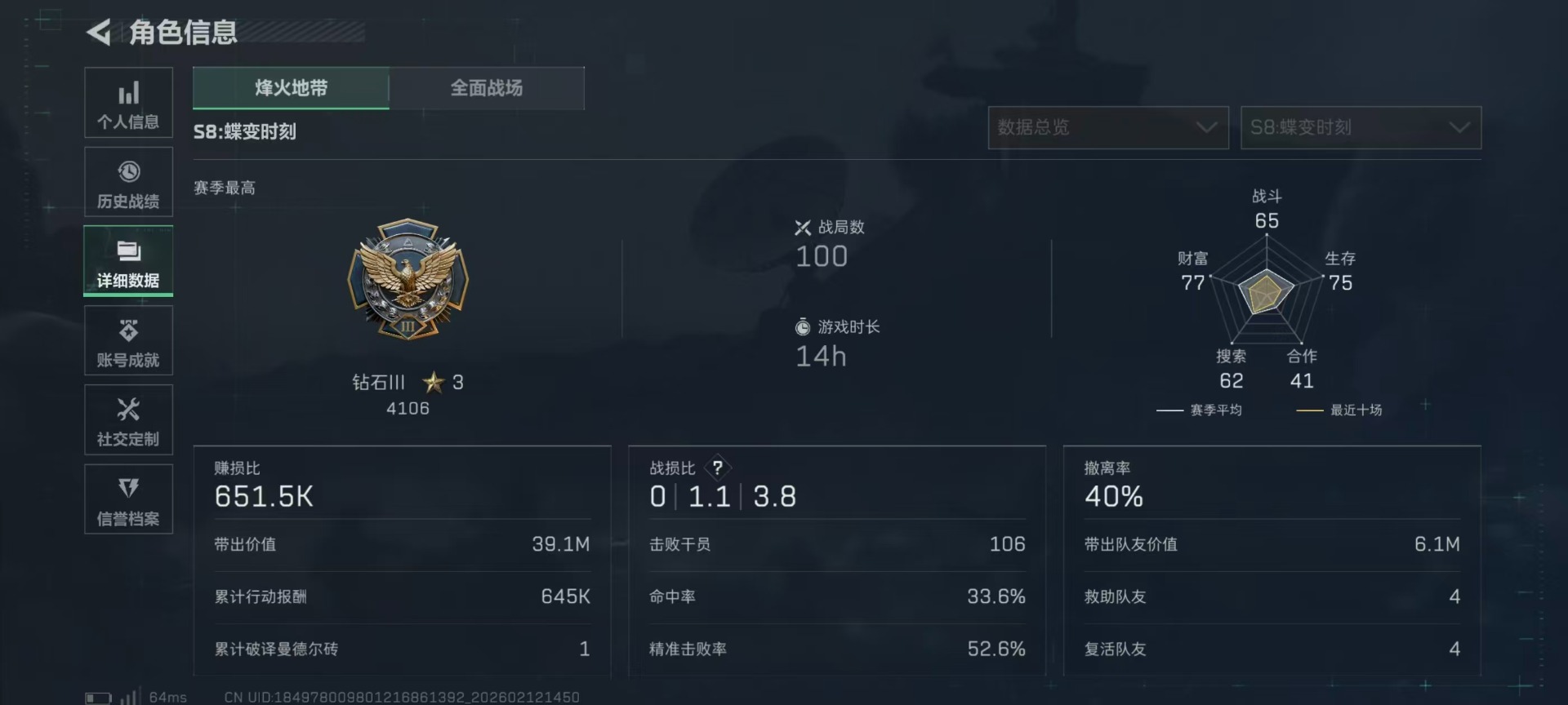 SJZCMW459359三角洲行动账号详情图39