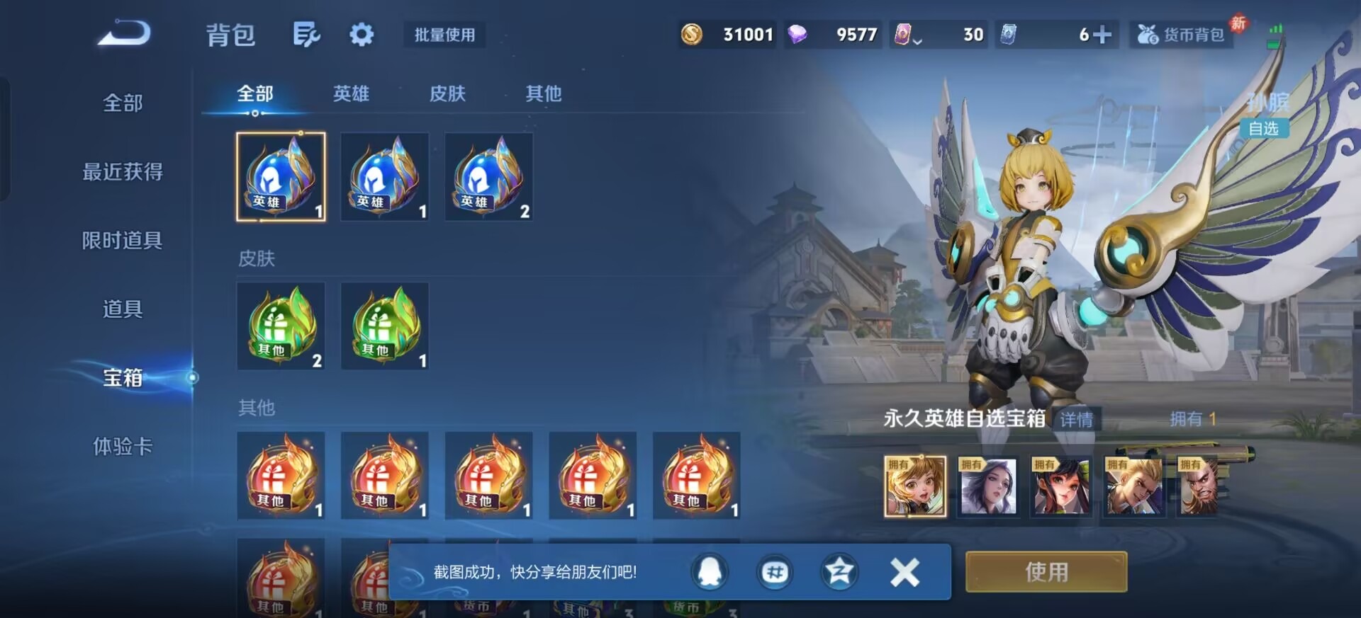 WZQM4177962王者荣耀账号详情图13