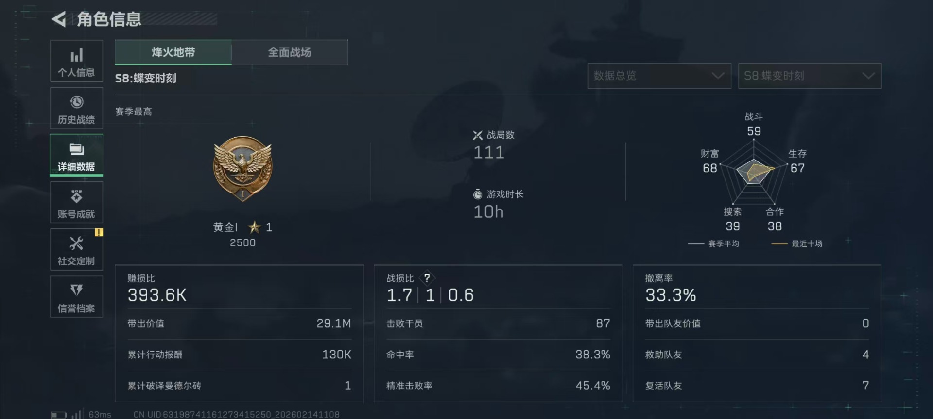 SJZCMW445707三角洲行动账号详情图17