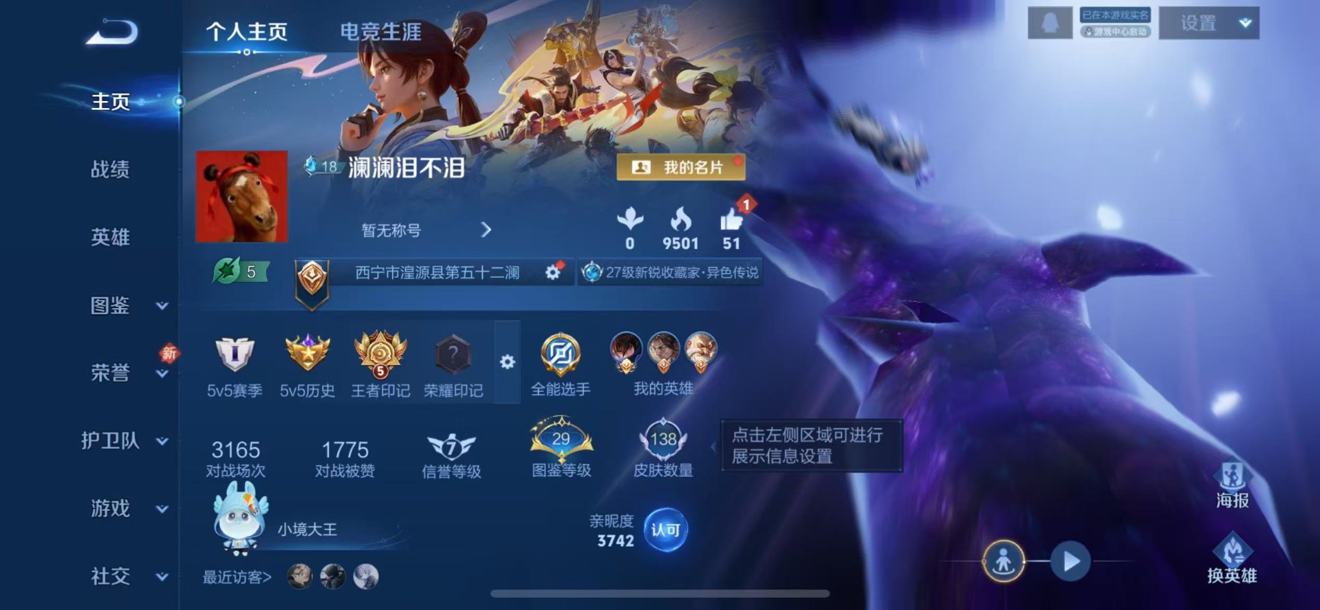 WZQM4190672王者荣耀账号详情图3